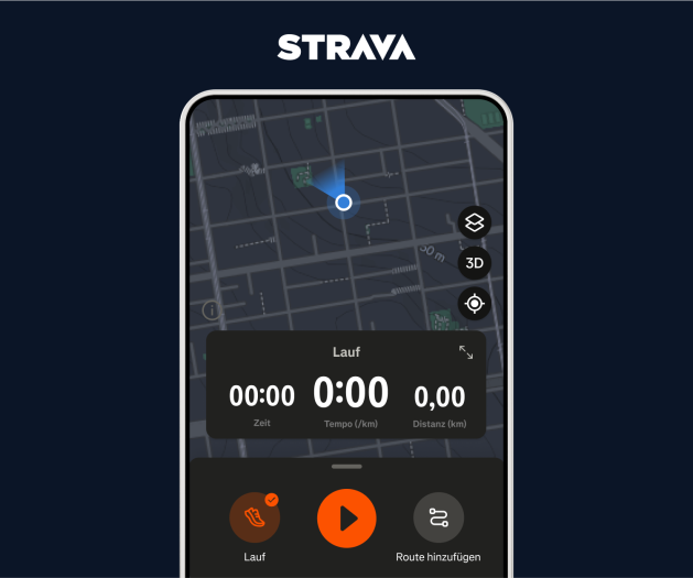 Neues Mobile Recording auf Strava (Bild: Strava)